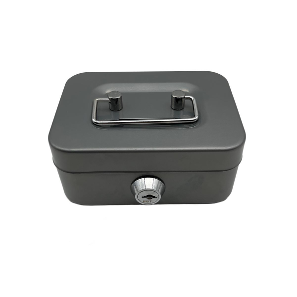 Small Cash Box W/ Lock And Slot