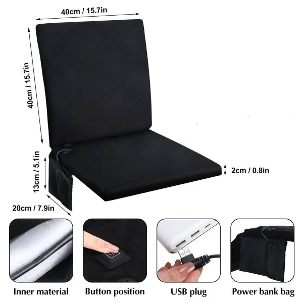 Rechargeable Waterproof Portable Heated Seat Cushion