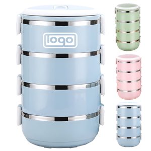 Multi-layer round insulated lunch box