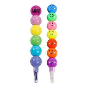 Fun Round Stacking Crayons & Pencils