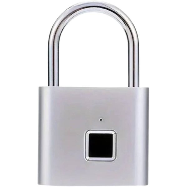 Fingerprint Padlock Alloy Steel Waterproof Keyless Security