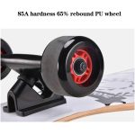 42" Kids Adults Maple Wood PU Wheels Longboard Skateboard