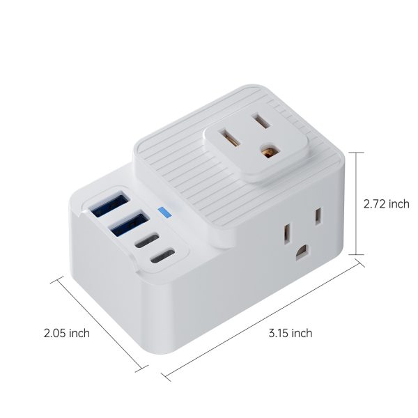 7-in-1 Portable Outlet Extender w/ Multiple Plugs