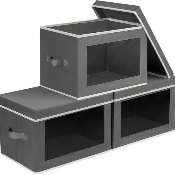 Foldable Fabric Storage Bin w/ Window