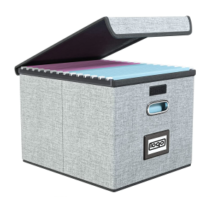 Foldable Large Storage Box For Files With Lid