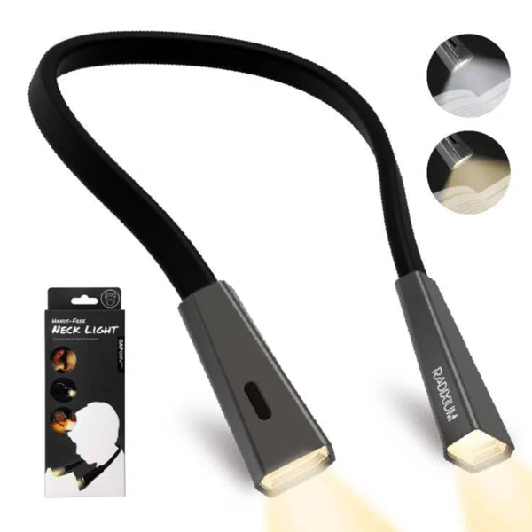 Flexible Foldable LED Neck Book Light w/ USB Charging