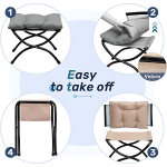 Foldable Footrest Stool for Office & Nap