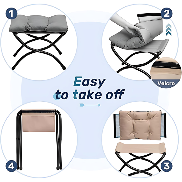 Foldable Footrest Stool for Office & Nap