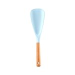 Non-Stick Cookware Spoon – Silicone & Wooden Handle