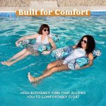 Inflatable Heavy Duty Sunbathing Floating Pool Lounge Chair