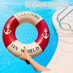 Anchor-Style PVC Inflatable Swim Ring & Lifebuoy