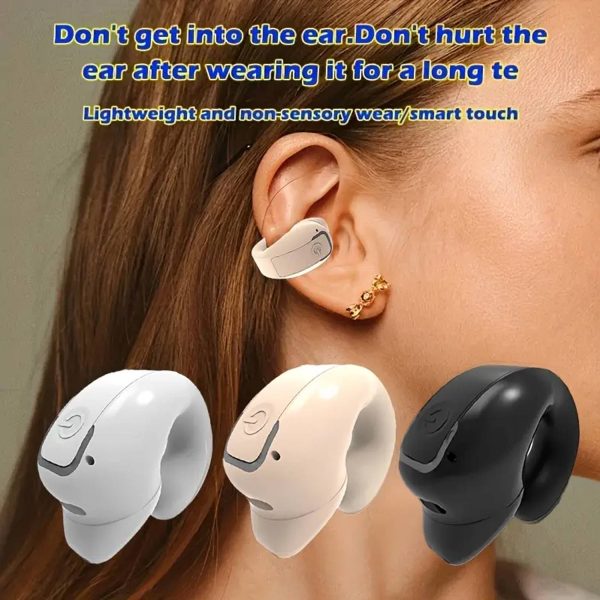 Wireless Bluetooth Ear Hook Headset w/ Noise Cancellation