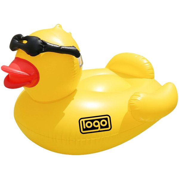 Inflatable Big Duck Pool Float w/ Sunglasses