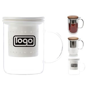 Heat-Resistant Lid With Filter Water Cup For Home & Office