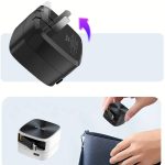 Travel Charger w/ Retractable Type C Cable