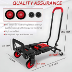 Heavy Duty Folding Metal Hand Truck for Cargo Transport