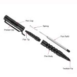 Women'S Self-Defense Metal Pen W/ Glass Breaker Tool