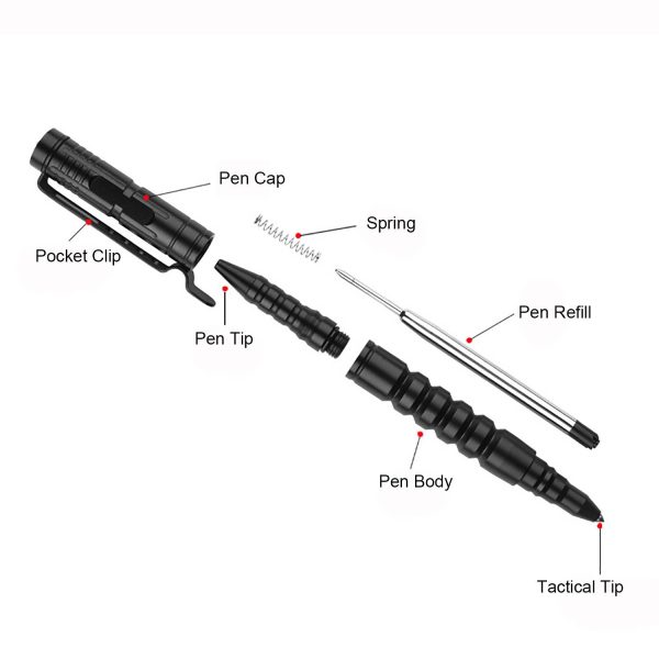 Women'S Self-Defense Metal Pen W/ Glass Breaker Tool