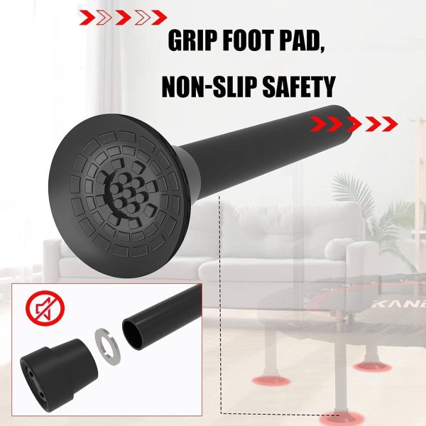 Foldable Exercise Trampoline-Home Fitness Rebounder Workout