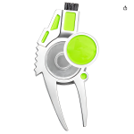 Hot Sale Creative Metal Golf Ball Brush w/ Cleaner & Fork