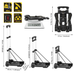 Portable Foldable Outdoor Hand Truck for Luggage & Cargo