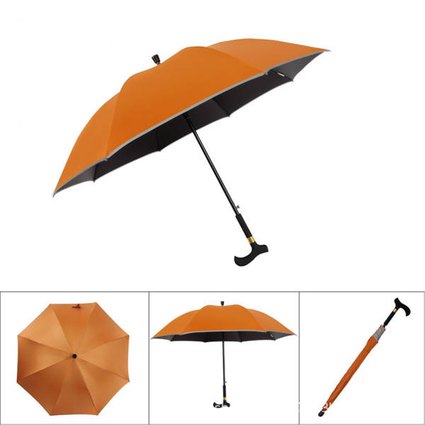Sturdy Multi-function Auto Long Handle Umbrella-Compact