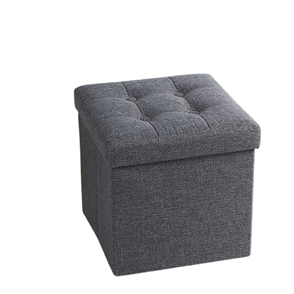 2-in-1 Foldable Stool with Hidden Storage Space