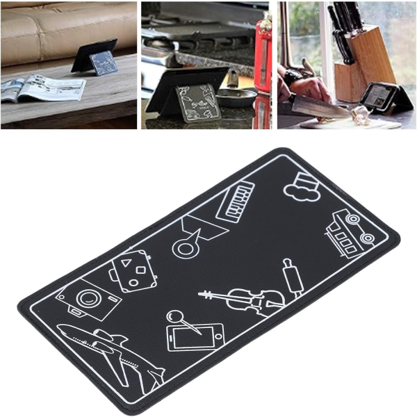 Foldable Adjustable Leather Phone Holder for Home & Travel
