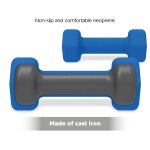 HexGrip-Dip-Coated Dumbbells for Yoga & Arm Sculpting