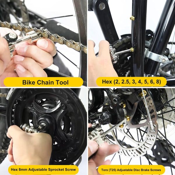13-in-1 Portable Chrome Vanadium Bike Repair Tool