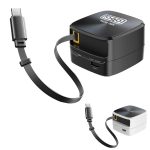 Travel Charger w/ Retractable Type C Cable