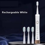 6-Speed Waterproof Rechargeable Sonic Electric Toothbrush