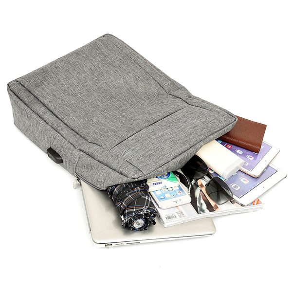 Men's Business Laptop Backpack w/ USB Charging Port