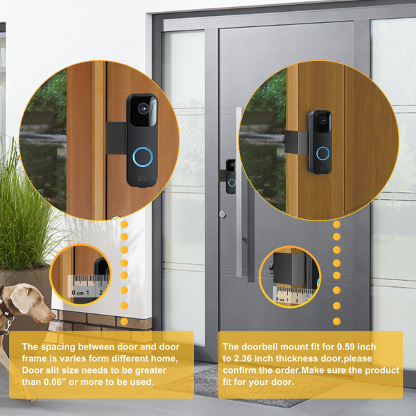 No-Drill Anti-Theft Doorbell Mount w/ Secure Clamp