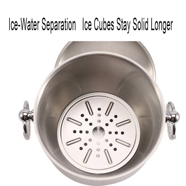 105Oz Insulated Stainless Steel Ice Bucket