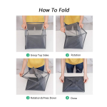 Home Foldable Laundry Basket - Airy Mesh Storage Bag