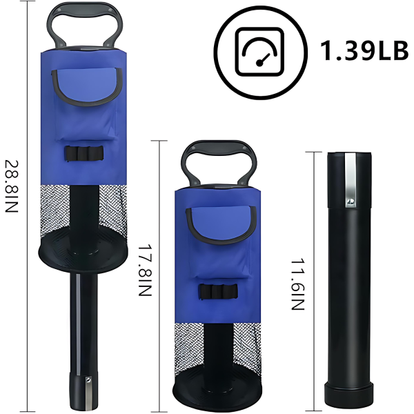 Easy-Attach Golf Ball Retriever Tube – 2-Section Pickup Tool