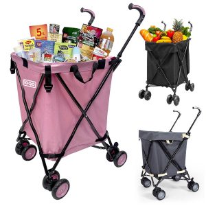 Pro Foldable Camp Cart-All-Terrain Shopping&Hiking Trailer