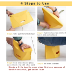 Plastic Stool with Storage Multifunctional Portable Folding