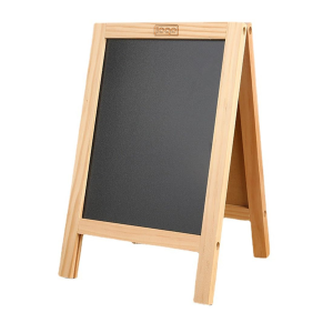 Reusable A-frame wooden chalkboard