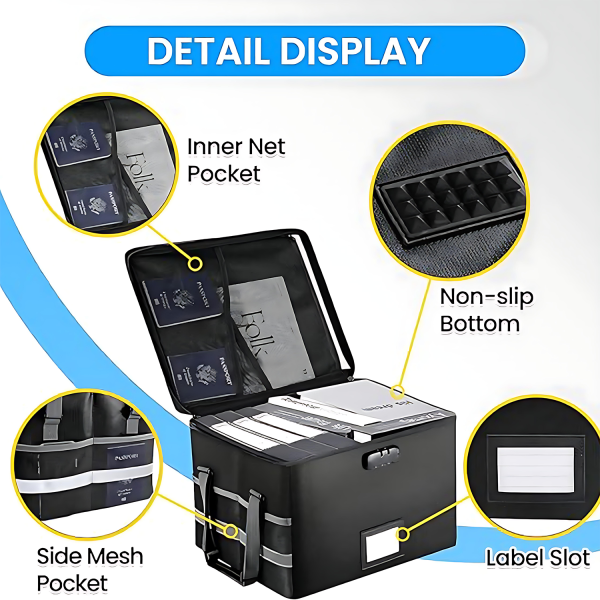 Waterproof Fireproof Lockable Foldable Storage Box