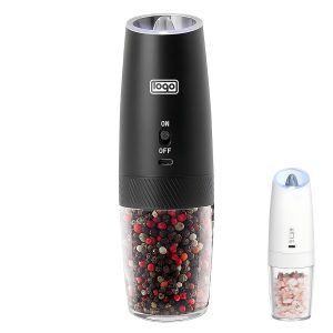 Mini smart gravity-sensing electric salt and pepper grinder