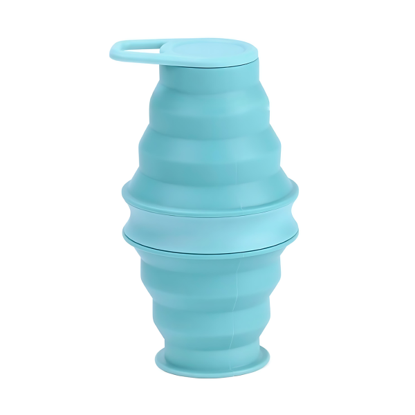 18oz Portable Travel Folding Mouthwash Cup With Lid