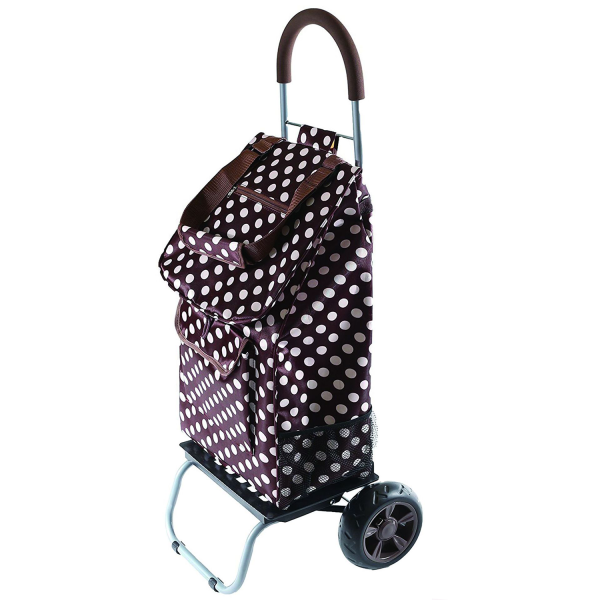 Portable Foldable Shopping Cart w/ Wheels