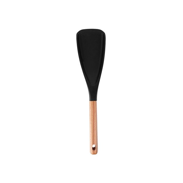 Non-Stick Cookware Spoon – Silicone & Wooden Handle
