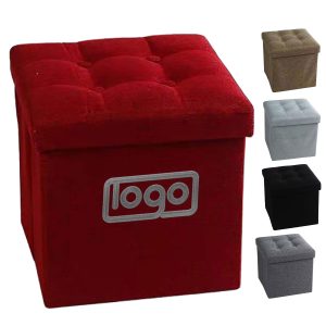 2-in-1 Foldable Stool with Hidden Storage Space