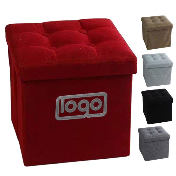 2-in-1 Foldable Stool with Hidden Storage Space
