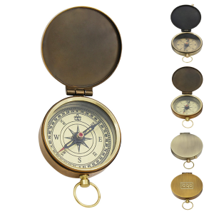 Retro Zinc Alloy Compass Pocket Watch for Outdoor Use