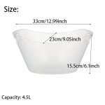 152 oz Heavy-Duty Plastic Ice Bucket