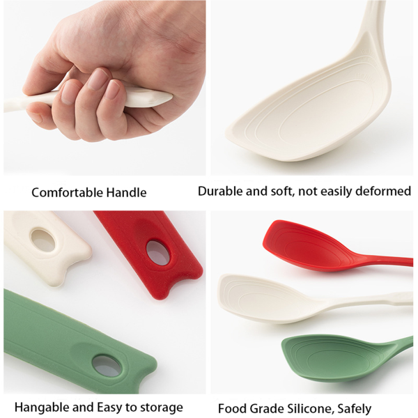 Multi-Purpose Silicone Spoon & Spatula Kitchen Tool